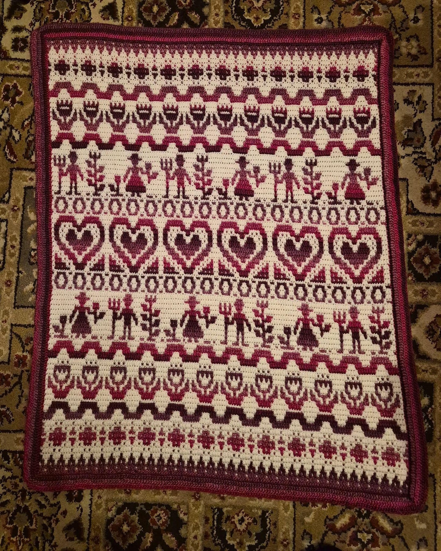 Prairie Hearth Sampler Overlay Mosaic Crochet Digital PDF Pattern