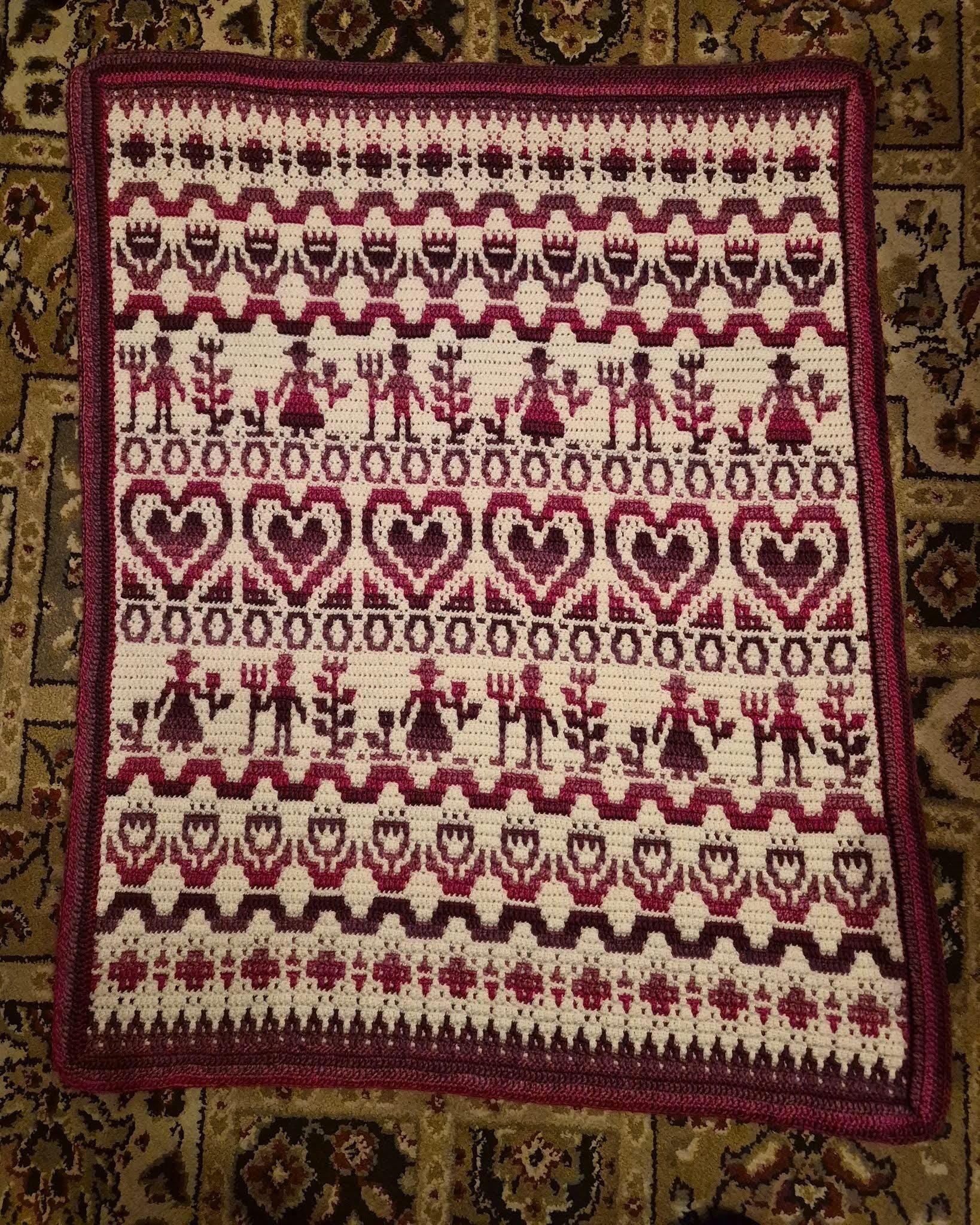 Prairie Hearth Sampler Overlay Mosaic Crochet Digital PDF Pattern