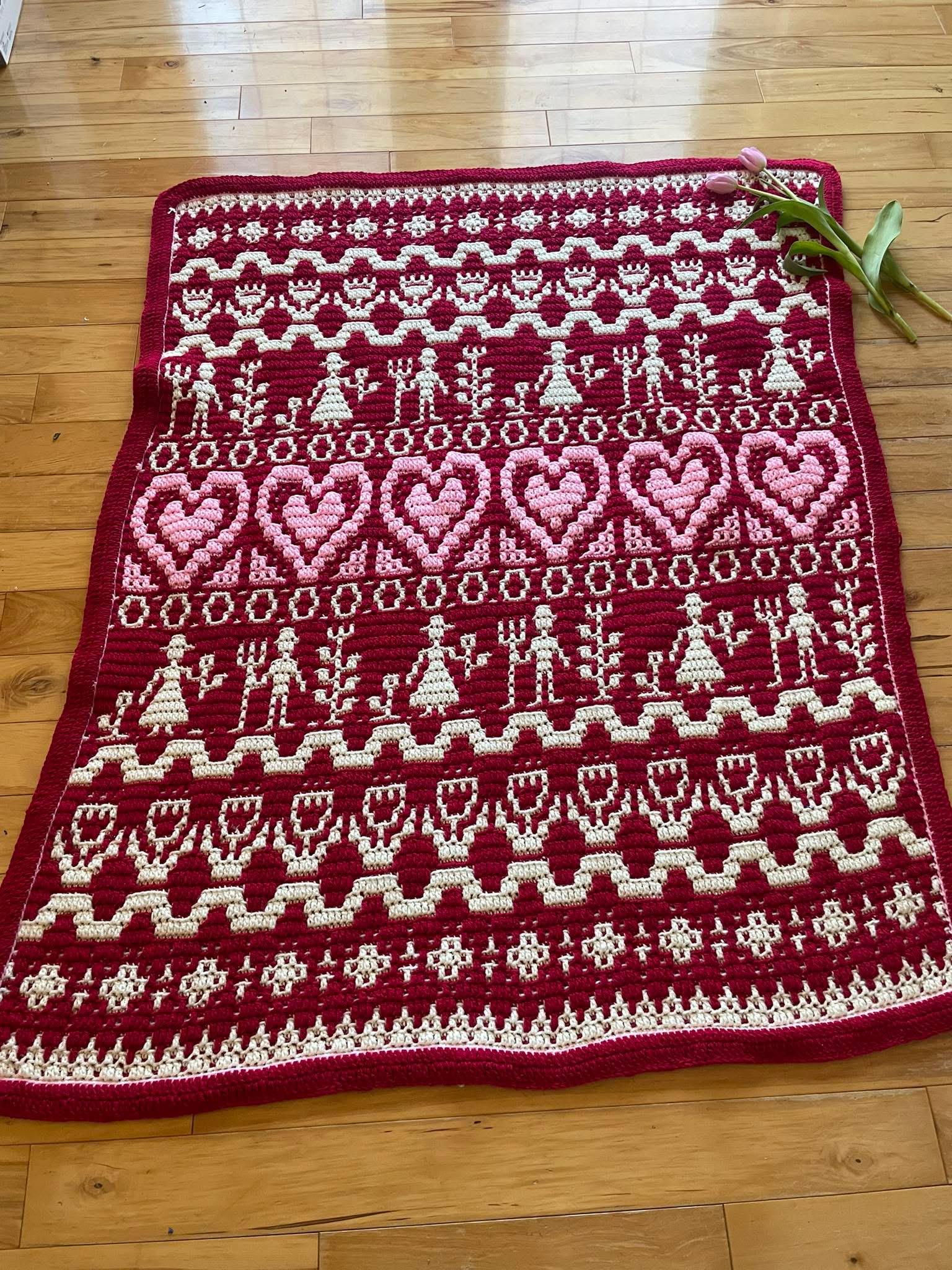 Prairie Hearth Sampler Overlay Mosaic Crochet Digital PDF Pattern