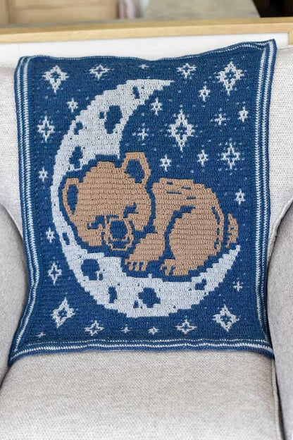 Moon Bear Overlay Mosaic Crochet Blanket Pattern (PDF Download)