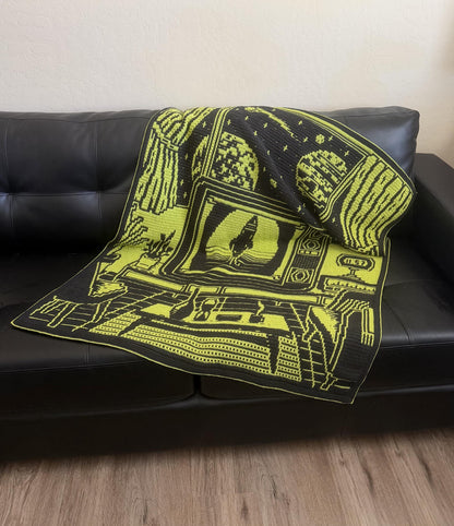 Space Race Hand Drawn Overlay Mosaic Crochet Pattern Instant PDF Download