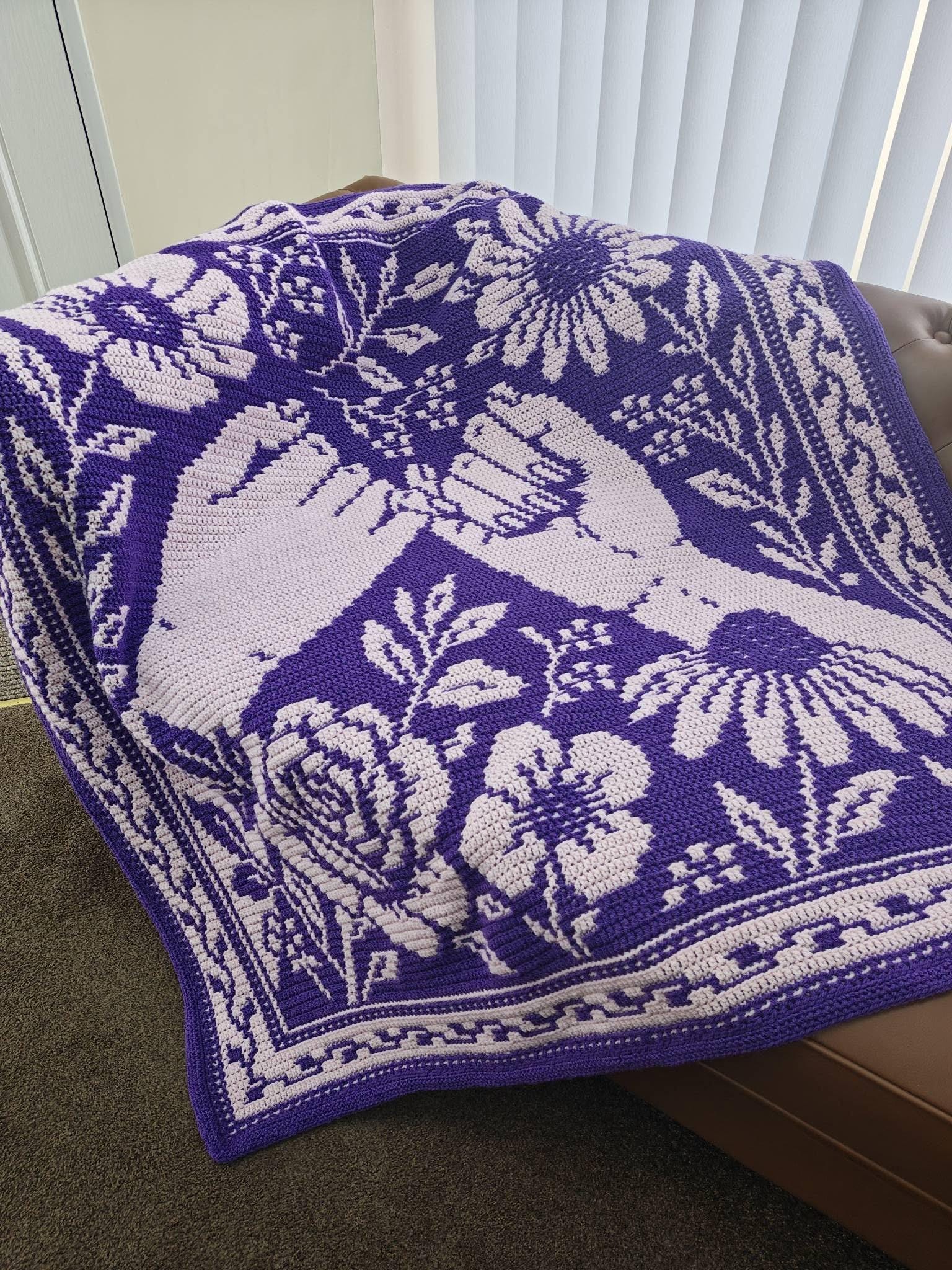 Pinky Promise Hand Drawn Overlay Mosaic Crochet Blanket Pattern Instant PDF Download
