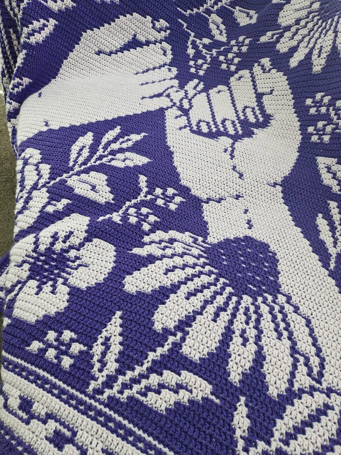 Pinky Promise Hand Drawn Overlay Mosaic Crochet Blanket Pattern Instant PDF Download