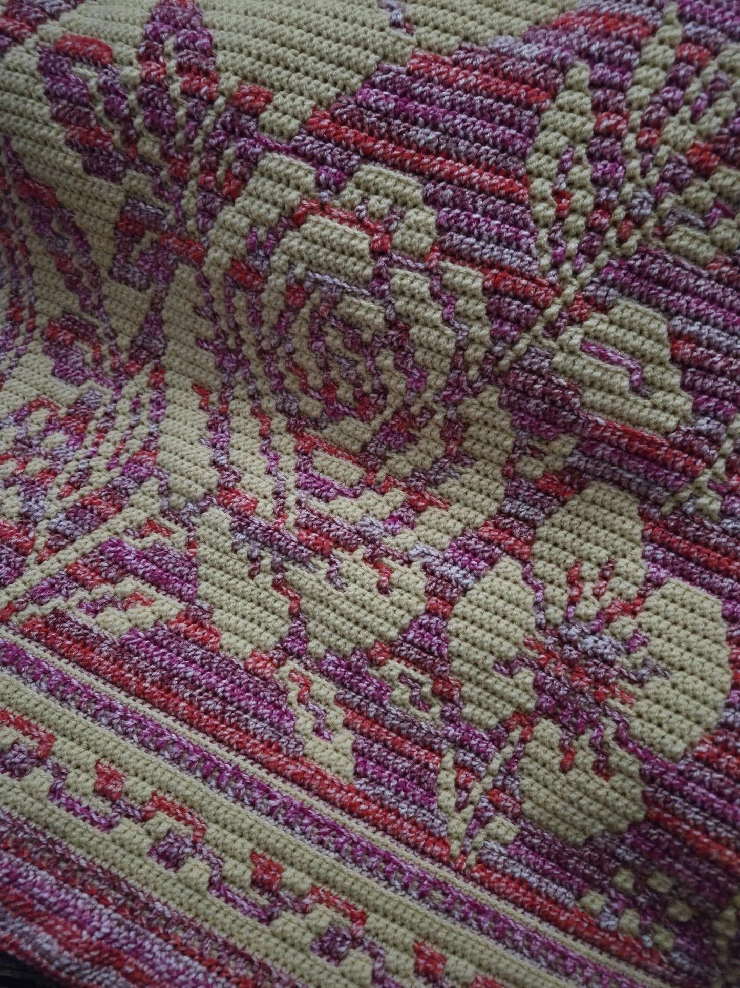 Pinky Promise Hand Drawn Overlay Mosaic Crochet Blanket Pattern Instant PDF Download